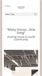 Mobile Screenshot of manyvoicesonesong.org